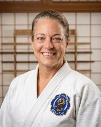 Sensei Teresa Graham, founder of Dragon Judo Academy in Riverview FL